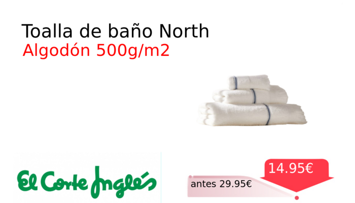 Toalla de baño North