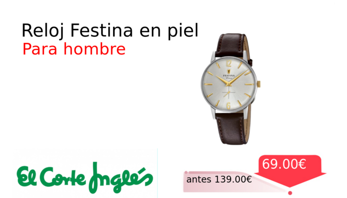 Reloj Festina en piel