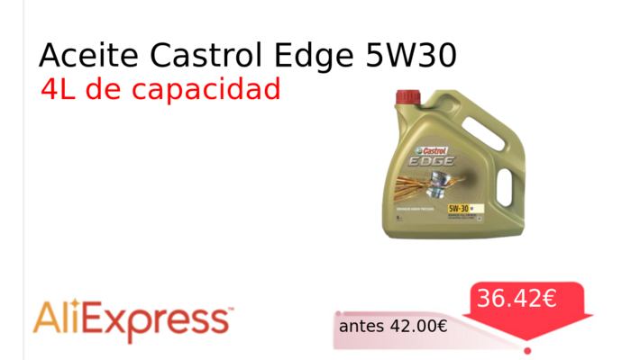 Aceite Castrol Edge 5W30