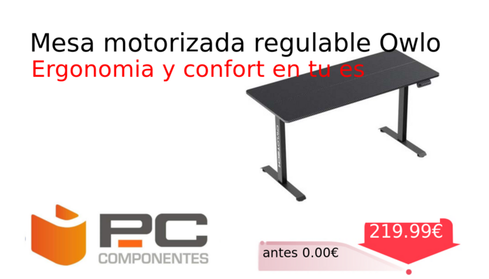 Mesa motorizada regulable Owlo