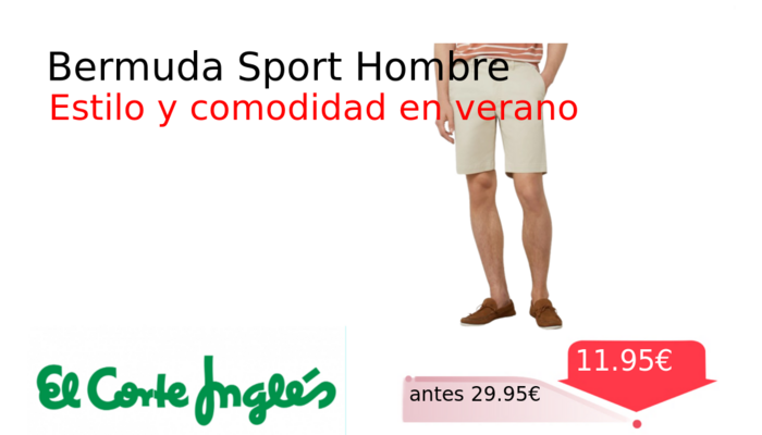 Bermuda Sport Hombre
