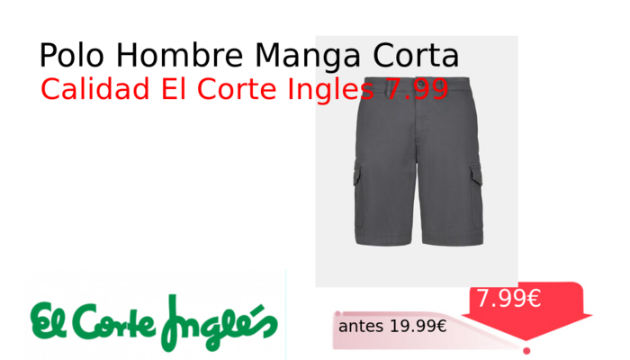 Polo Hombre Manga Corta