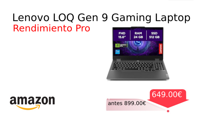 Lenovo LOQ Gen 9 Gaming Laptop