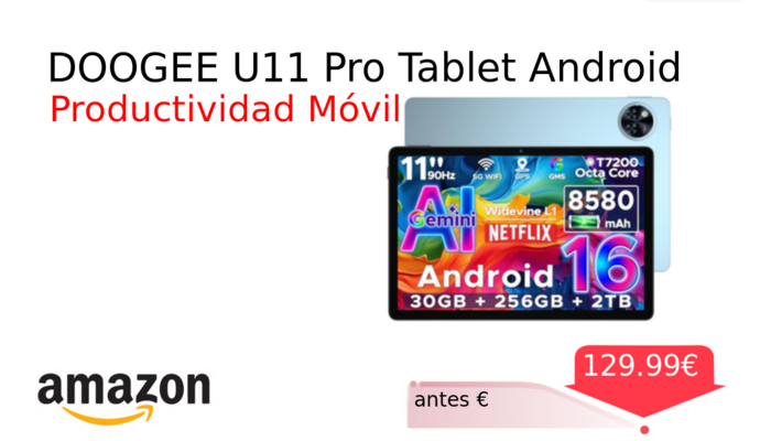 DOOGEE U11 Pro Tablet Android