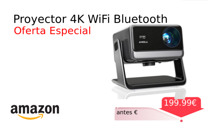 Proyector 4K WiFi Bluetooth