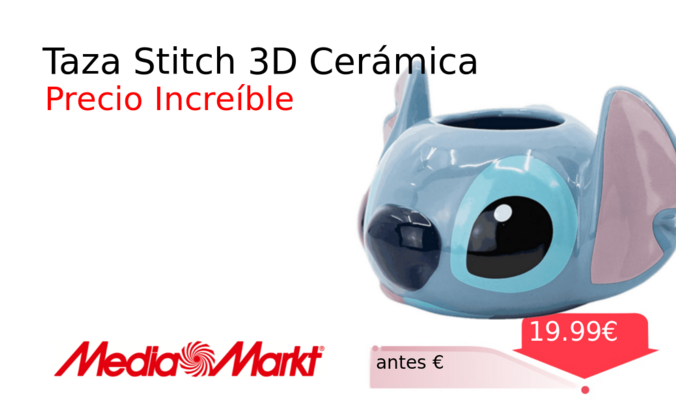 Taza Stitch 3D Cerámica