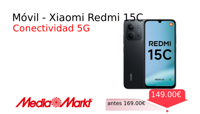 Móvil - Xiaomi Redmi 15C