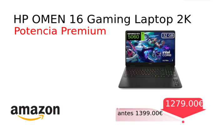 HP OMEN 16 Gaming Laptop 2K