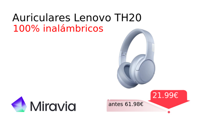 Auriculares Lenovo TH20