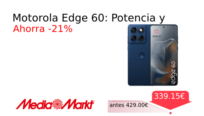 Motorola Edge 60: Potencia y