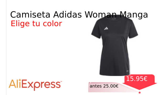 Camiseta Adidas Woman Manga