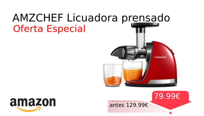 AMZCHEF Licuadora prensado