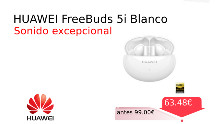 HUAWEI FreeBuds 5i Blanco