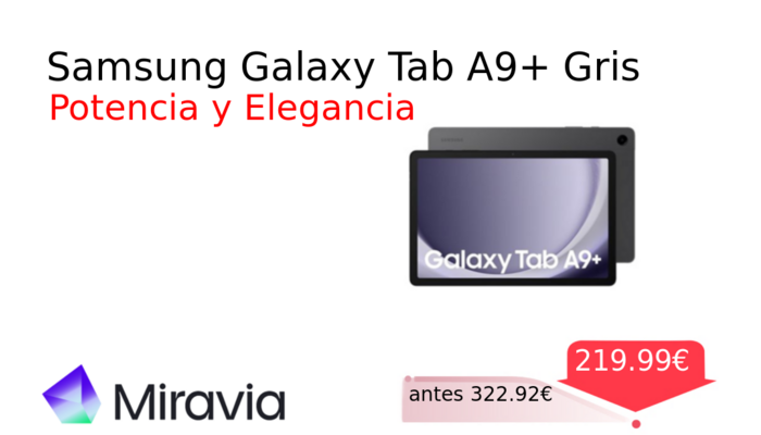 Samsung Galaxy Tab A9+ Gris
