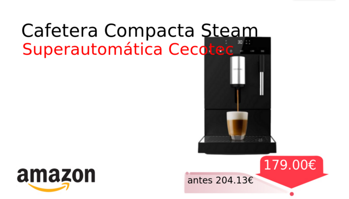Cafetera Compacta Steam