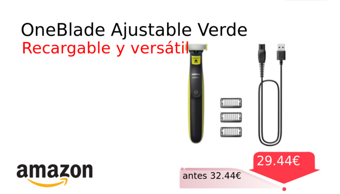OneBlade Ajustable Verde