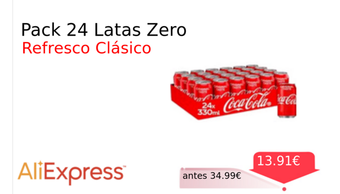 Pack 24 Latas Zero