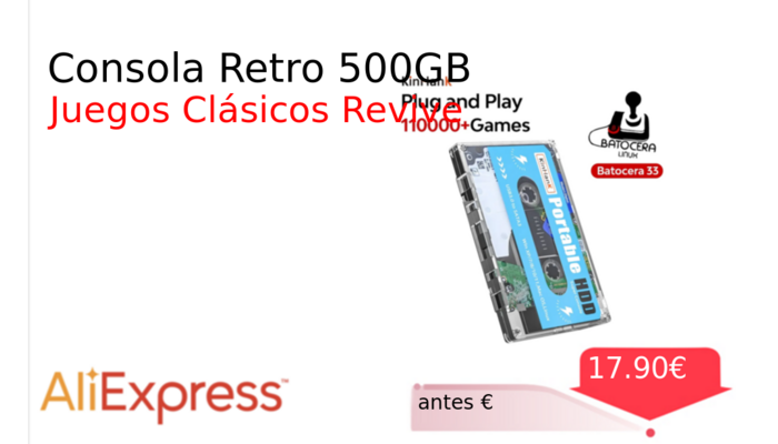 Consola Retro 500GB
