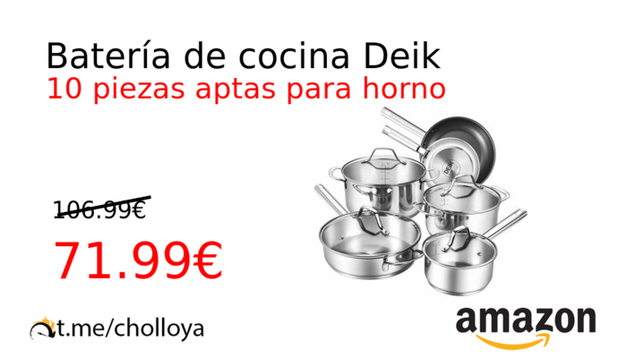 Batería de cocina Deik