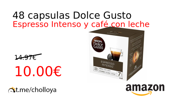 48 capsulas Dolce Gusto