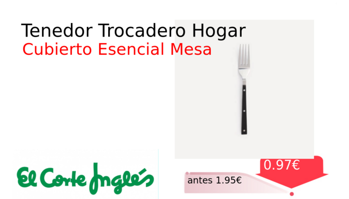 Tenedor Trocadero Hogar