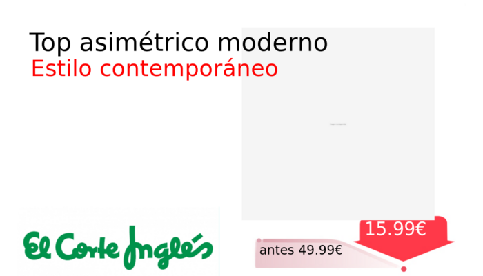 Top asimétrico moderno