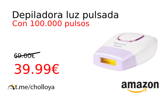 Depiladora luz pulsada