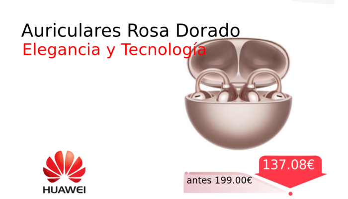 Auriculares Rosa Dorado