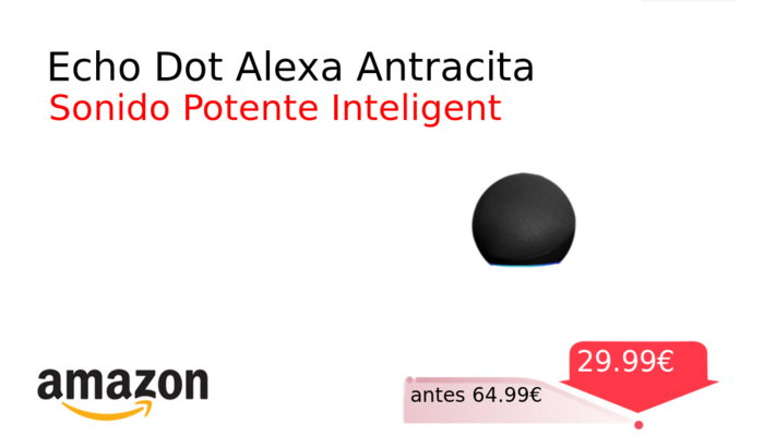 Echo Dot Alexa Antracita
