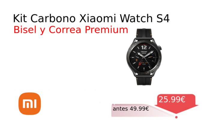 Kit Carbono Xiaomi Watch S4