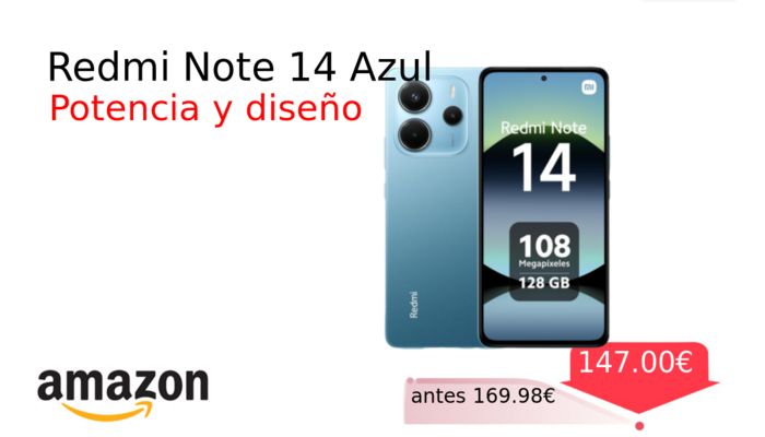 Redmi Note 14 Azul