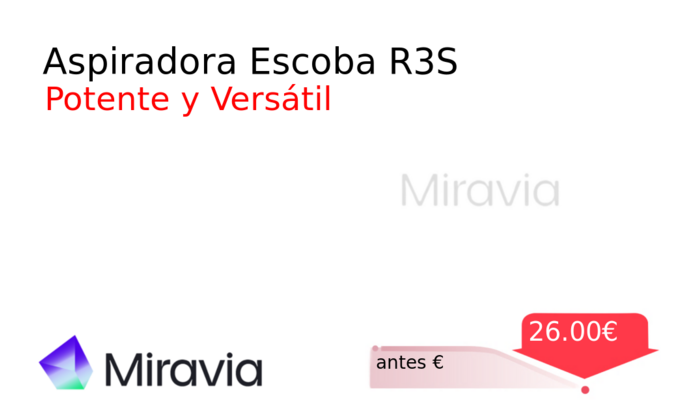 Aspiradora Escoba R3S