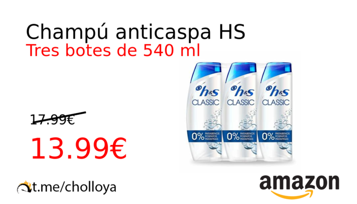 Champú anticaspa HS