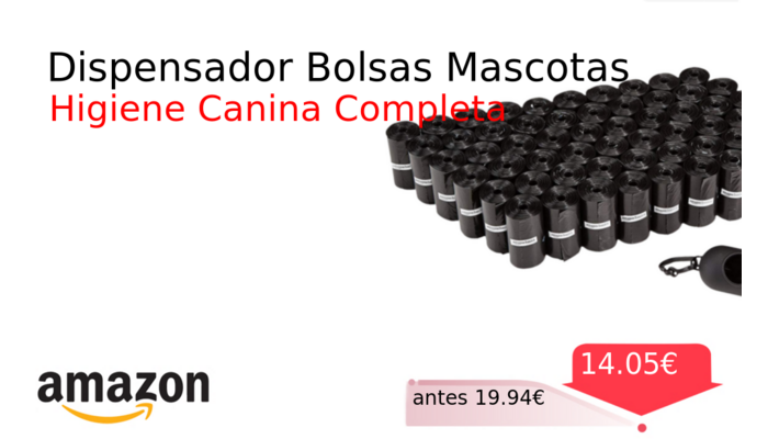 Dispensador Bolsas Mascotas