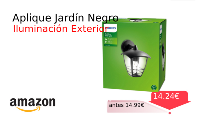 Aplique Jardín Negro