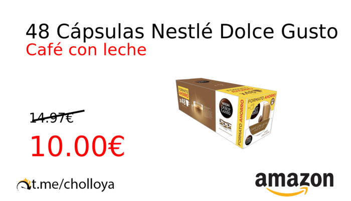 48 Cápsulas Nestlé Dolce Gusto