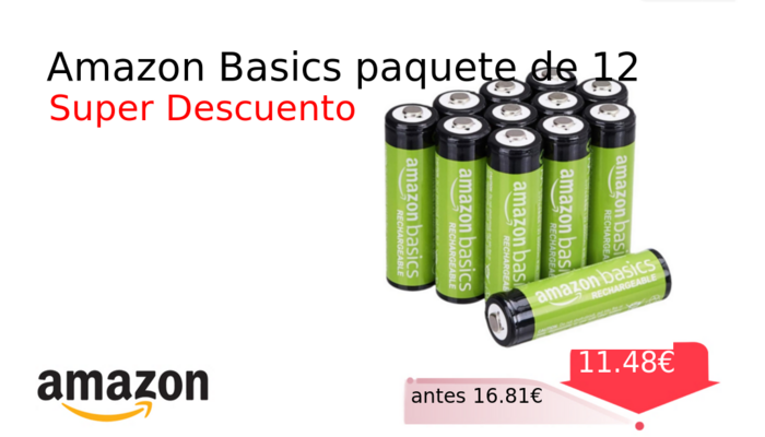 Amazon Basics paquete de 12