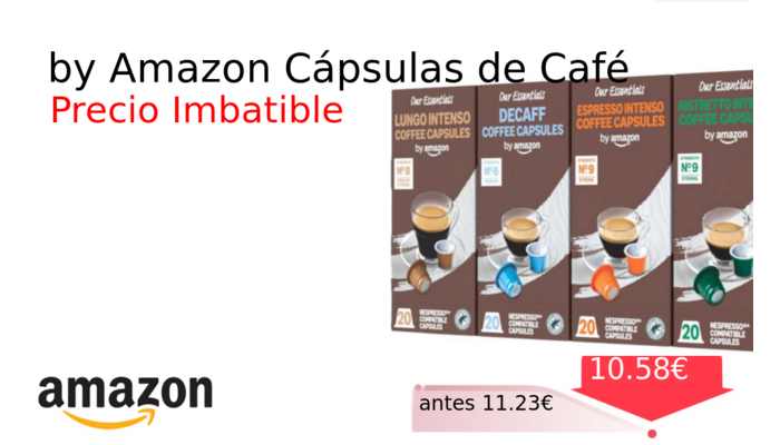 by Amazon Cápsulas de Café