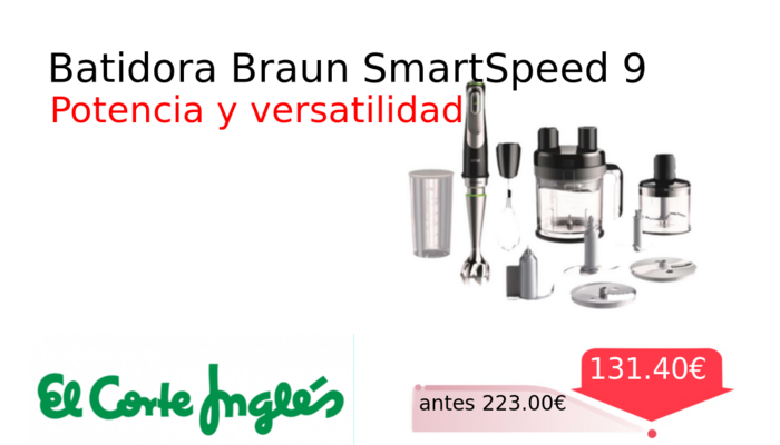Batidora Braun SmartSpeed 9