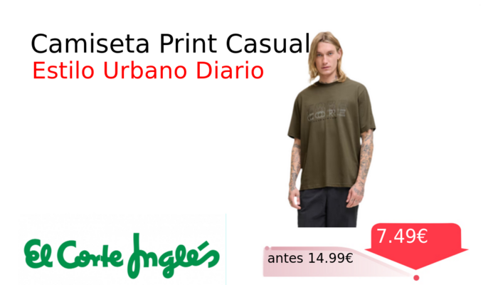 Camiseta Print Casual