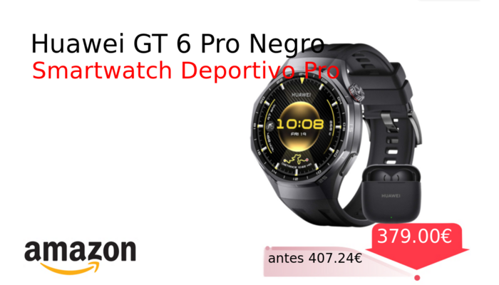 Huawei GT 6 Pro Negro