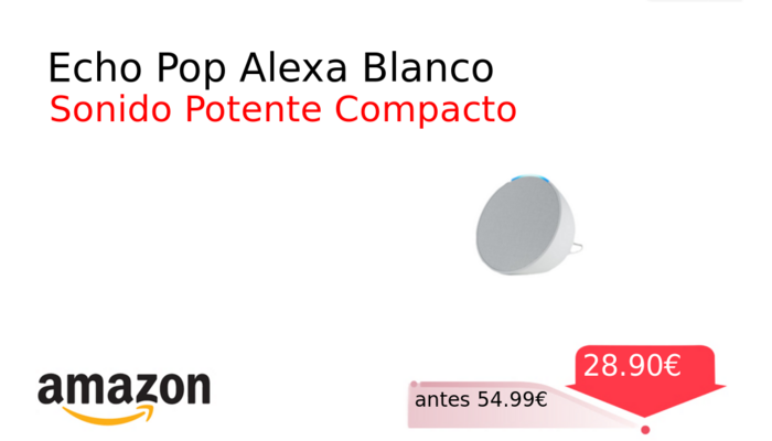 Echo Pop Alexa Blanco