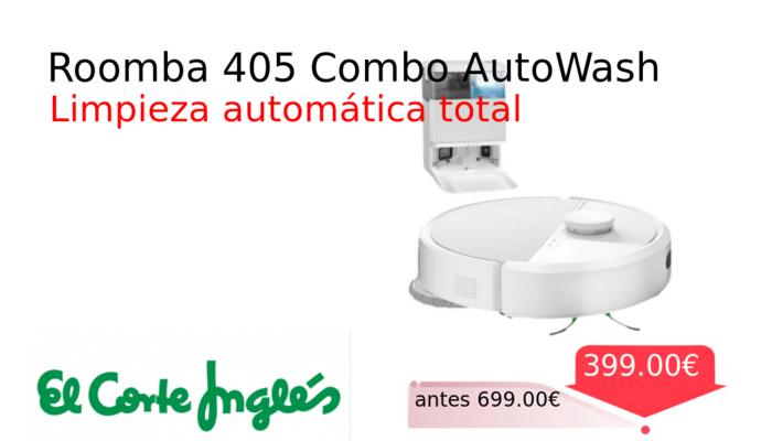 Roomba 405 Combo AutoWash