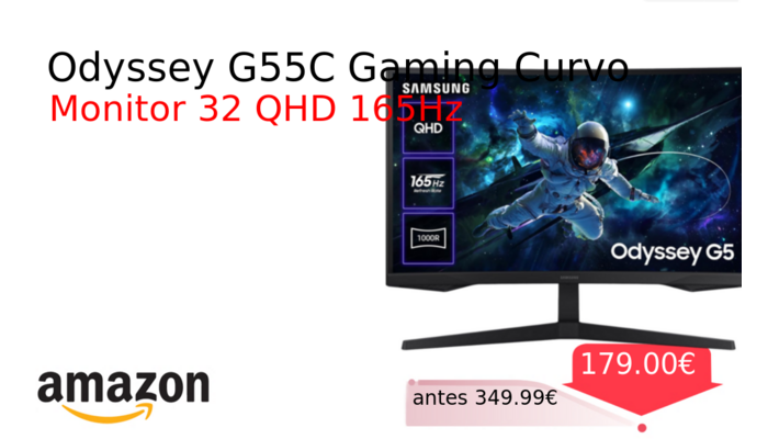 Odyssey G55C Gaming Curvo