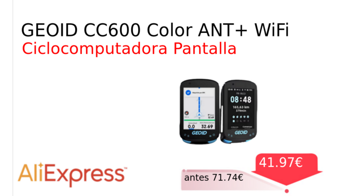 GEOID CC600 Color ANT+ WiFi