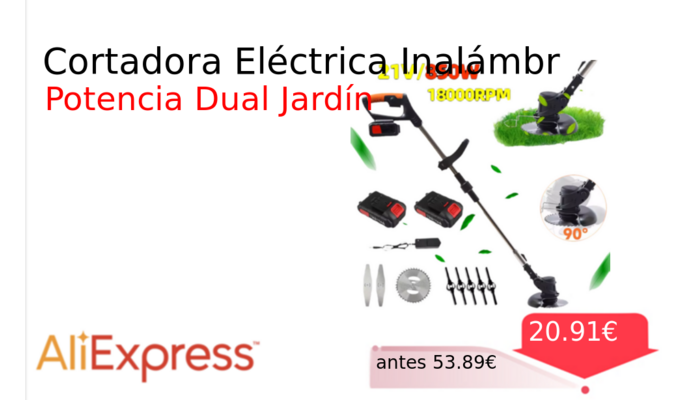 Cortadora Eléctrica Inalámbr
