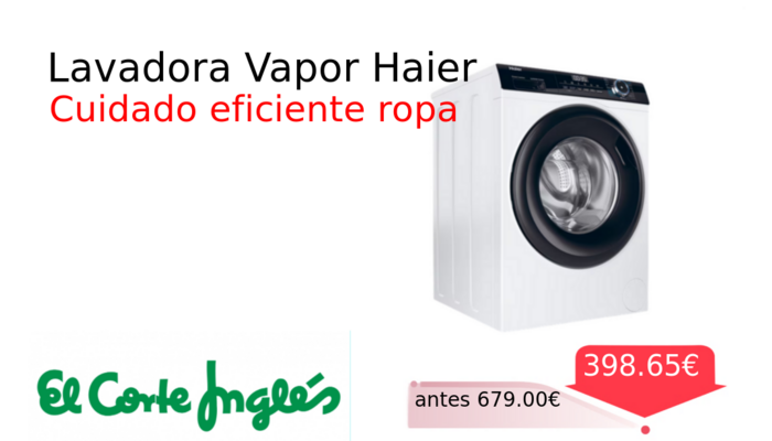 Lavadora Vapor Haier