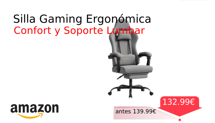 Silla Gaming Ergonómica