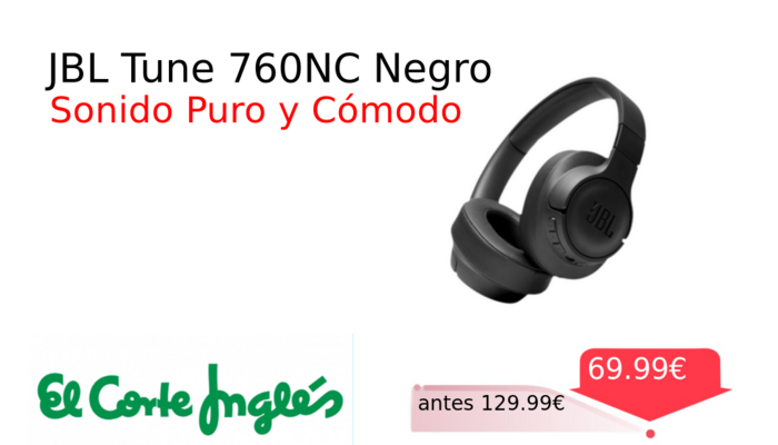 JBL Tune 760NC Negro