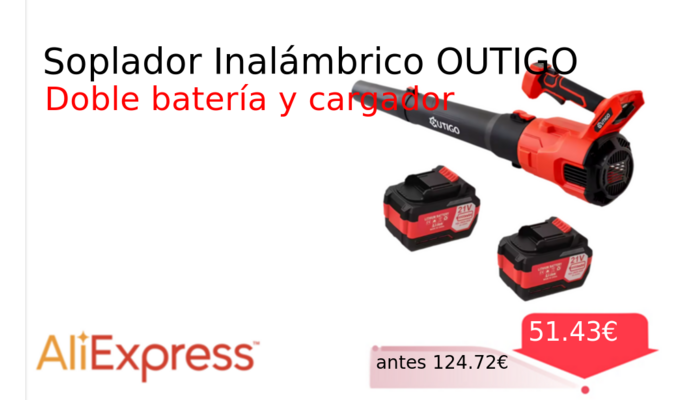 Soplador Inalámbrico OUTIGO